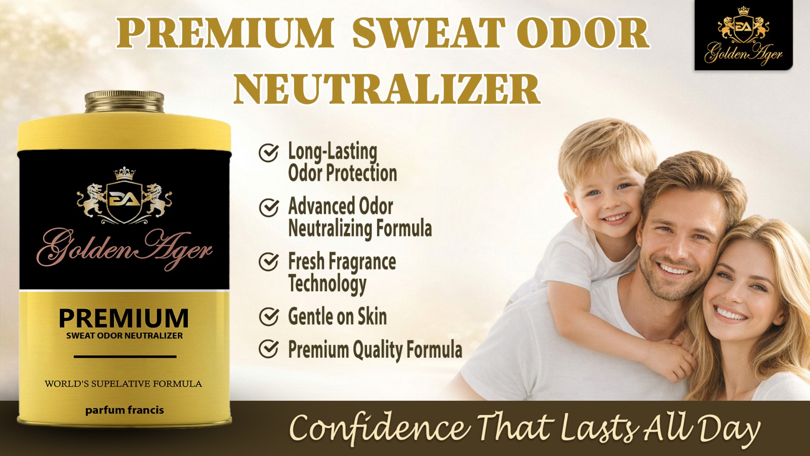 GOLDEN AGER SWEAT ODOR NEUTRALIZER
