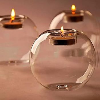 The Purple Tree Chandramala Hanging Tealight Candle Holder, (Pack of 1), Diwali Candle Holder, tealight Holder, Diwali Gift, Best Gift for Diwali Decor, Diwali Decoration, Christmas Candle Holder,, Brass