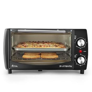 Faber 20 liter 1400 Watts OTG|Bake, Toast, Grill|4 Stage Functions, Upper & Lower Heating|Cool-Touch Handle, Heat Resistant Glass, Indicator Light, Auto-Shut, Ready Bell|Removable Crumb Tray|(Black)