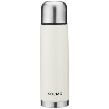 Amazon Brand - Solimo Stainless Steel Insulated 24 Hours Hot or Cold Bottle Thermos Flask, 500 ml, Off White