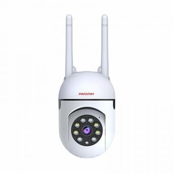 MANOMAY 2MP Smart CCTV Wi-fi Home Security Camera with Pan Tilt 360° View, 2 Way Talk, Cloud Monitor, Motion Detect, Supports SD Card Up to 256 GB, Night Vision, Alexa (Protect Pro X)