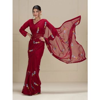  Georgette Designer Saree