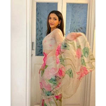 Soft Organza Fancy Saree 