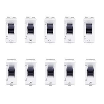 Lauritz Knudsen (Formerly L&T Switchgear Business) enGem 6A SP Mini MCB 3 kA |‎CB93101KW06 (Pack of 10, White)