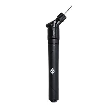 Nivia Double Action Ball Pump with Needle, Air Pump for Sports Football, Volleyball, Basketball, Rugby, Soccer Ball, Pump Air Flow Capacity - 8.25 L/Min (Black)