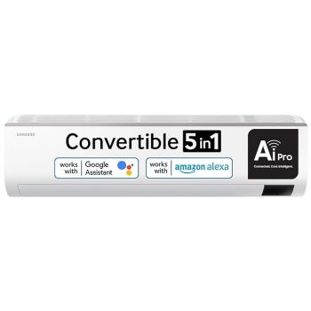 Samsung 2 Ton 3 Star Wi-fi Enabled Inverter Split AC (Copper, Convertible 5-in-1 Cooling Mode, Anti-bacterial Filter, 2023 Model AR24CYLZABE White)