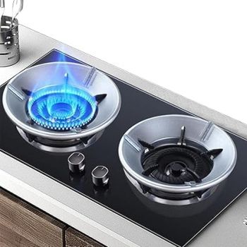 AADHIK Gas Saver Stand Set of 2, Gas Saver Burner Jali For Home Gas Stove Fire & Windproof Energy Saving Gas Chula Support Stand 4 Legs Supported For Indian Gas Stand (set of 2)