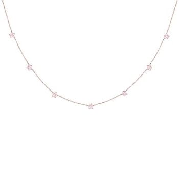 GIVA 925 Silver Rose Gold Star Constellation Pendant with Link Chain | Gift for Women & Girls | With Certificate of Authenticity and 925 Stamp | 6 Month Warranty