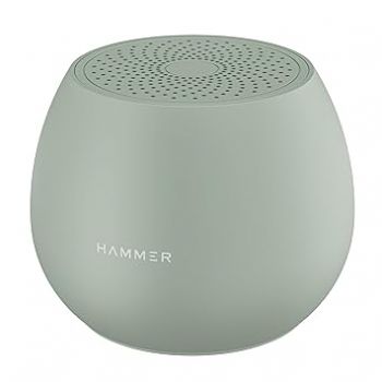 HAMMER Drop 5W Bluetooth Wireless Speaker with Twin Pairing, 1200 mAh Battery, 100H Standby Time, TWS Function, TF Card, USB Slot, Auto-Pairing, in-Built Mic, Type-C Charging, 52mm