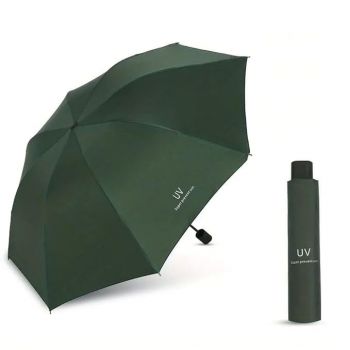 Roughhouse UV Umbrella for Sun & Rain – Auto Open/Close | Windproof | Travel-Friendly 3-Fold Design | SPF 50+ Coated | Big Canopy, Easy to Carry