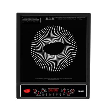 CDP Pigeon by Stovekraft Cruise 1800 watt Induction Cooktop With Crystal Glass,7 Segments LED Display, Auto Switch Off - Black