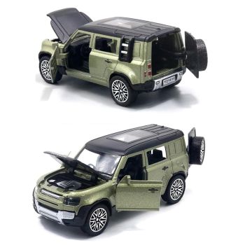 CDP PRIME DEALS Diecast 1:36 Defender Toy Car Metal Body Openable Doors, Bonnet & Boot Pull-Back Action for Kids Diecast Model (Multi Color)