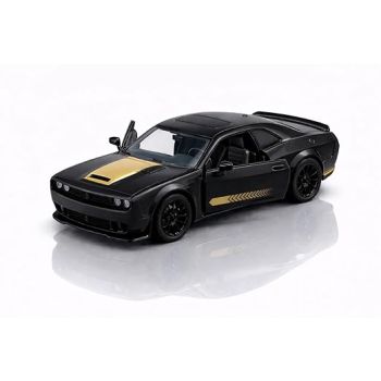 CDP 1:64 Dodge Challenger SRT Hellcat Diecast Model Car – Racing Toy with Opening Doors | Metal Body, Detailed Interior | Mini Collectible Car for Boys & Kids (Random Colour 1Pc)