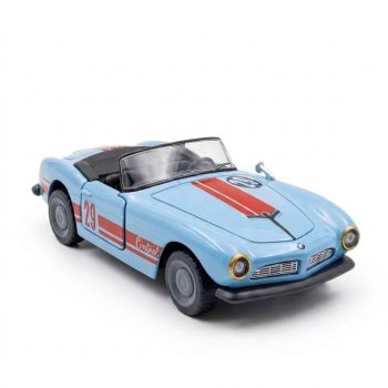 CDP SHAKTISM Die Cast Metal Toy Cars Set – 1:43 Scale Pull Back Action Cars with Open Doors, 4 Model Designs, Mini Vintage Car Collection for Kids Boys Girls, Gift Toy (SkyBlue Diecast Model)