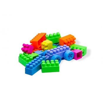 MBK 100-Piece DIY Building Blocks Toy Set for Kids - Fun Puzzle Games & Educational Toys for Children 2-5 Years - Includes Blocks with Wheels