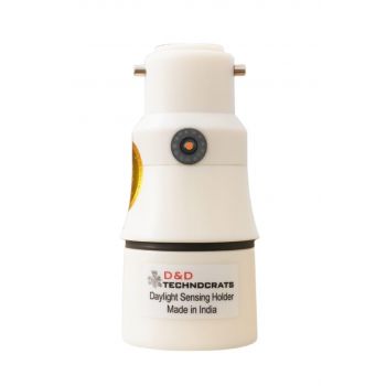 Day and Night Sensor Holder for Bulb with Strong ABS Plastic for Out Door, Daylight Sensor Holder for Bulb, Easy to Plug and Play, detcts Evening and Morning,D&D Technocrats