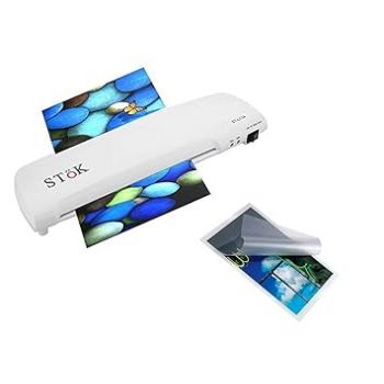 SToK (ST-L11A) A4 Lamination Machine | 2 Rolller System for a Professional Finish at Home, Office & School | Fits Upto 9 Inch Wide Pages (1 Year Offsite Warranty)