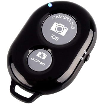 Sounce Shutter Remote Control with Bluetooth Wireless Technology - Create Amazing Photos and Videos Hands-Free - Works with Most Smartphones and Tablets (iOS and Android) (Black)