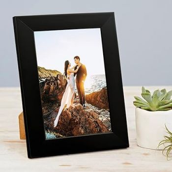 Art Street Synthetic Table/Wall Photo Frame for Home Décor, Bedroom, Table Top, Office Desk, Living Room (4" x 6", Black)