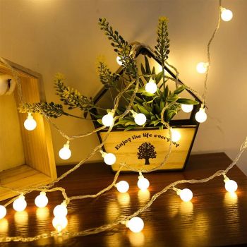 Party Propz Bubble Ball Led Lights for Decoration - 4.2 Meter, 14 LED Ball Decoration Lights for Home, Christmas Lights for Home Decoration, Christmas Decoration Items, Balcony Lights for Decoration