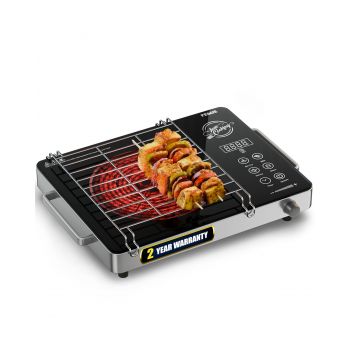 FEDUS 2200 Watts Infrared Cooktop, Energy Efficient Cook & Grill Infrared Stove, Electric Stove Chulha, hot plate chula, Current Stoves Burner for cooking All Cookware compatibility Black