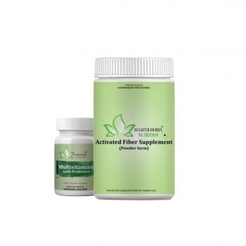 MULTIVITAMIN TABLETS ( 60 Tablets  ) AND  ACTIVATED FIBER 1 BOTTLE 400g (POWDER FORM)