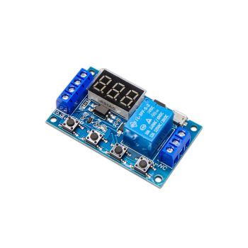 Electronic Spices Dc 6v to 30v 1 Channel Delay Power Relay Module With Adjustable Timing Cycle