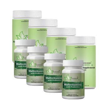 GPS POINT -15 ACTIVATED FIBER BOTTLE 400g (POWDER FORM) 6 BOTTLES MULTIVITAMIN TABLETS 