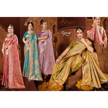 Silk Wedding Wear Saree Collection- 4 pcs