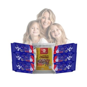 Isabella Sanitary pad Package120 Pieces (6 Packets) With 1 Taste Maker's Multigrain Chocos 500g (Combo)