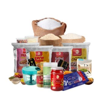 CHALO BHARATH Mega Subsidy Grocery Kit With Health Management Product ( Grocery , Utility & Multivitamin Tablets + Activated fibre ) 21 Sets